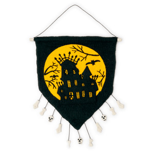 Friendsheep Holiday Ornaments Haunted House Banner